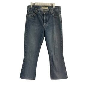 Vintage American Eagle Medium Wash Bootcut Jeans Size 8 Long Extra High Rise